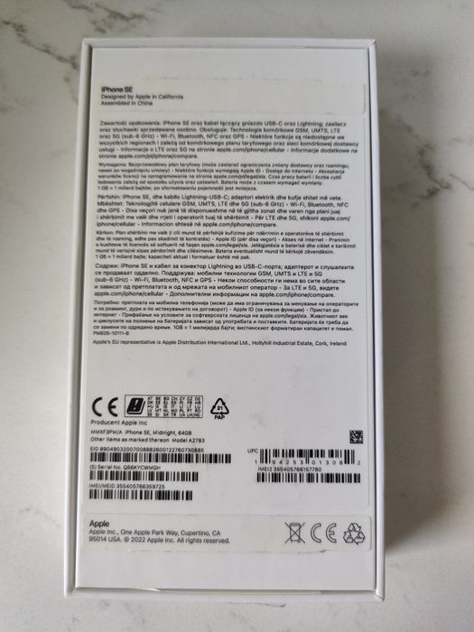 iPhone SE 2022 85% bateria