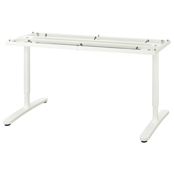 Estrutura de mesa IKEA BEKANT (branca) (sem tampo)