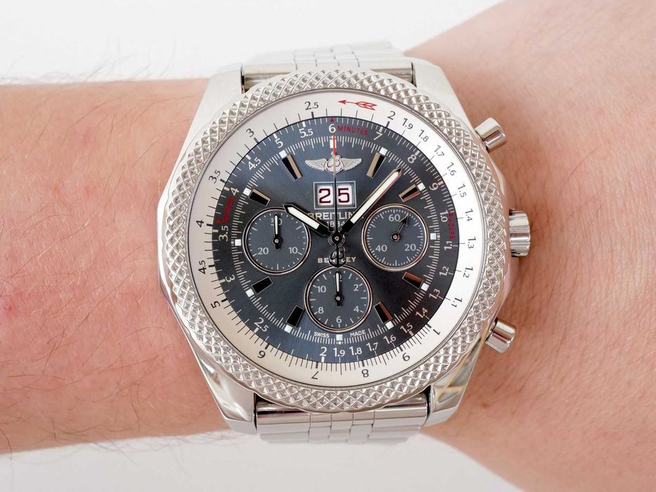 Breitling for Bentley 6.75 Chronograph Grey Dial  49mm