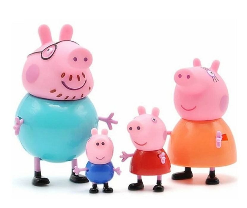 Família peppa pig - topo bolo