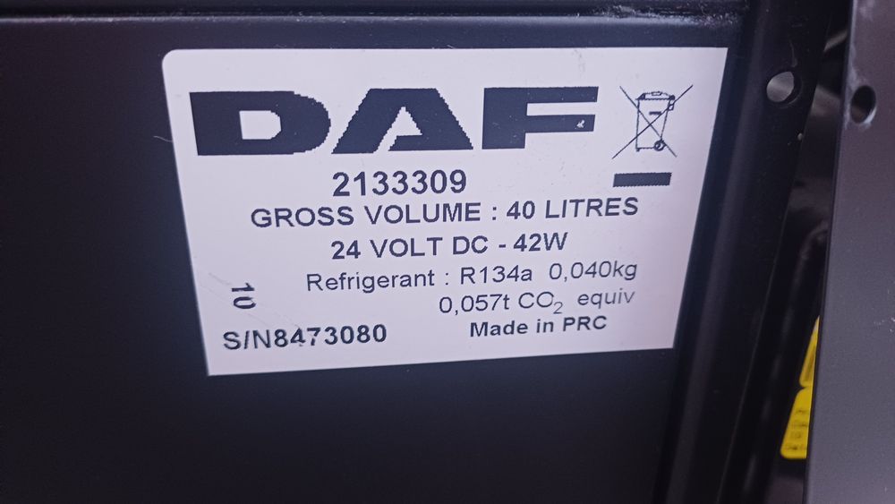 Холодильник у кабіну DАF 105.