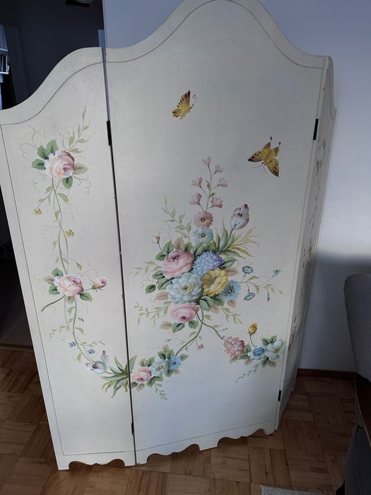 Parawan drewno mdf shabby chic malowany!