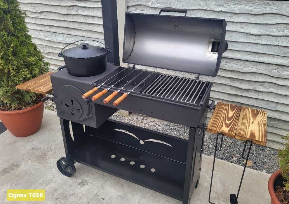 • 5мм • Якісний Мангал На Роки! Усилений! Барбекю Гриль Піч Під Казан