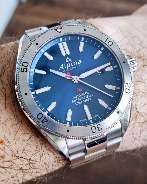 Męski zegarek Swiss Made Alpina Alpiner 4 Automatic Komplet
