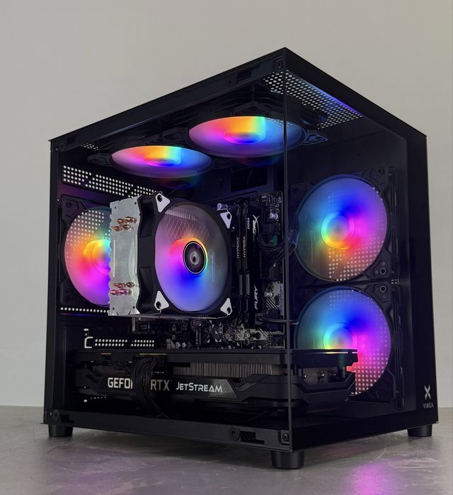 Ігровий корпус акваріум + 5 Rgb кулерів