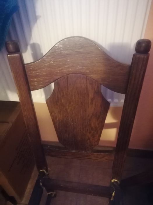 Retro krzesła dębowe