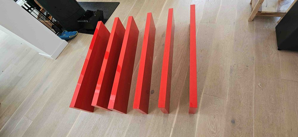 Półka IKEA LACK Czerwona 110x26x5