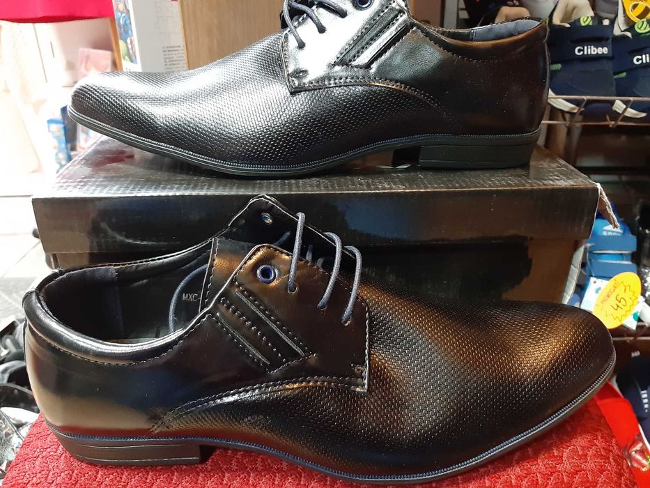 Buty garniturowe męskie młodzieżowe 41-42