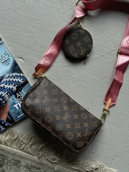 Женская сумка 3 в 1 Louis Vuitton Multi Pochette через плечо Луи Витон