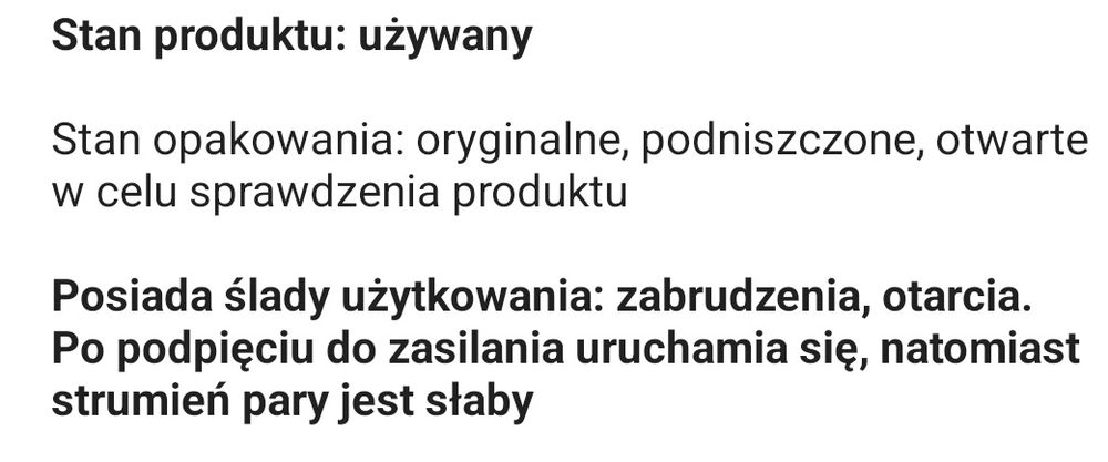 Yegal Dt 6131 Access Steam Frist.Parownica do ubrań