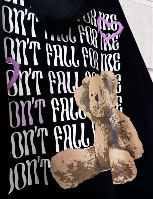 Чорне худі на флісі