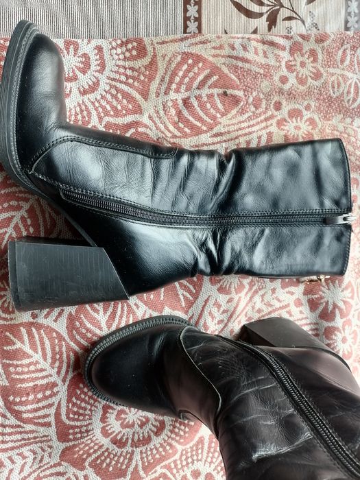 Б/У сапоги шкіряні 36 розмір