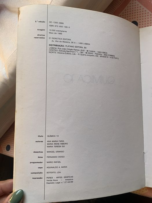 “Química 10” - Didáctica Editora