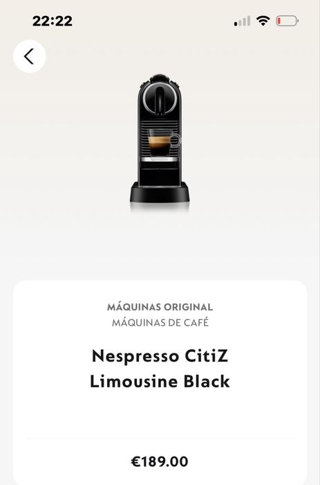 Maquina cafe nespresso