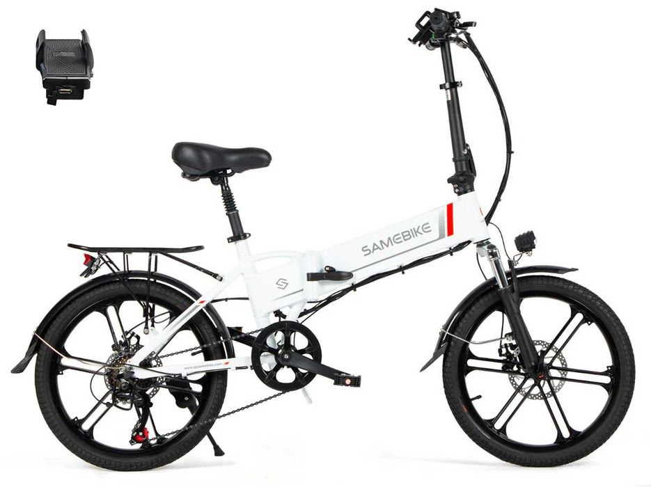 VOYAK URBAN MAG 350 – składany rower elektryczny 20", Shimano 7, bateria 48V