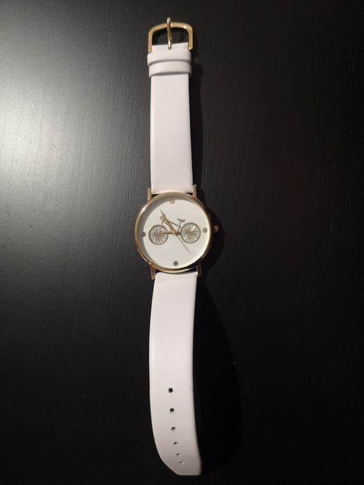 Nowy Damski zegarek rower pasek skóra naturalna