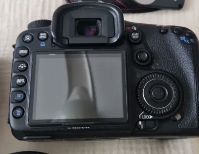 DSLR câmara Canon EOS 7D Mark I corpo + acessórios + presente