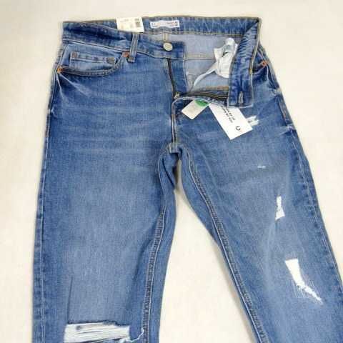 Spodnie JEANS jeansy proste przecierane M SLIM DESTROY Cubus MEN 29/32
