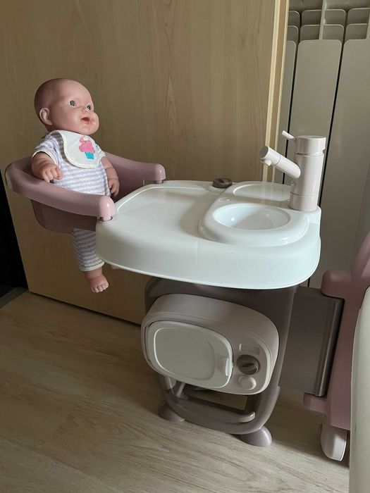 Maternidade de Brincar Smoby - Completa com Caixa - Casinha para bonecas Baby Nurse Smoby com acessórios (cozinha, casa de banho, quarto)
