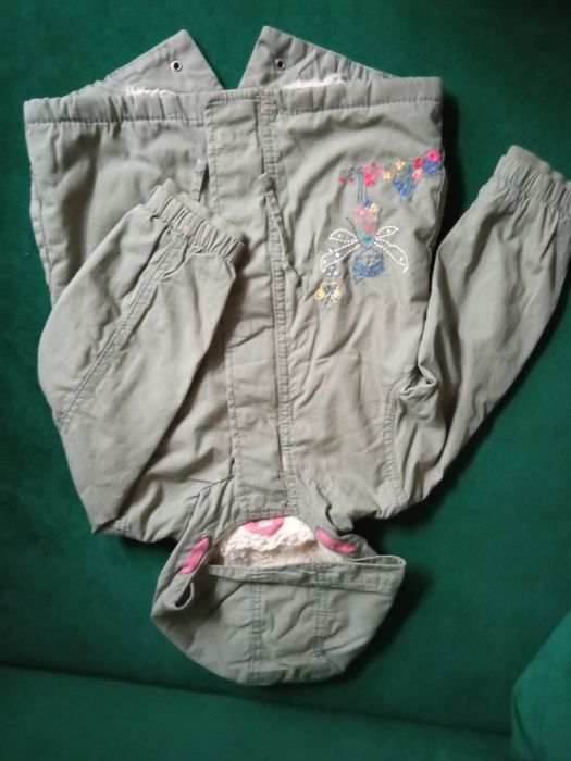 Parka zimowa khaki Next r.92