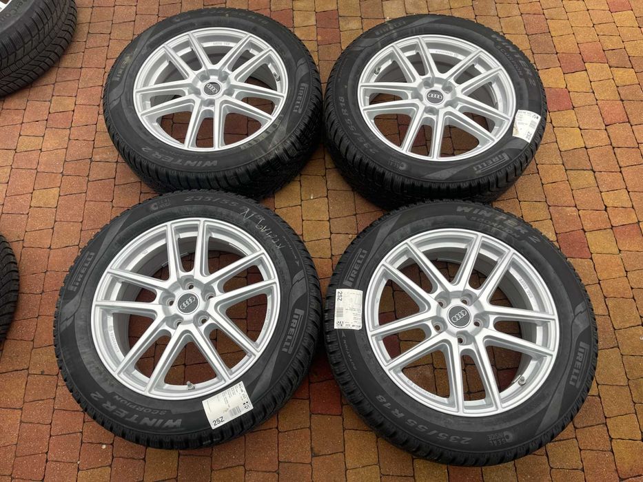 4033. Koła zimowe Q3 Tarraco Kodiaq Tiguan 5x112 ET43 235/55/18 2024r