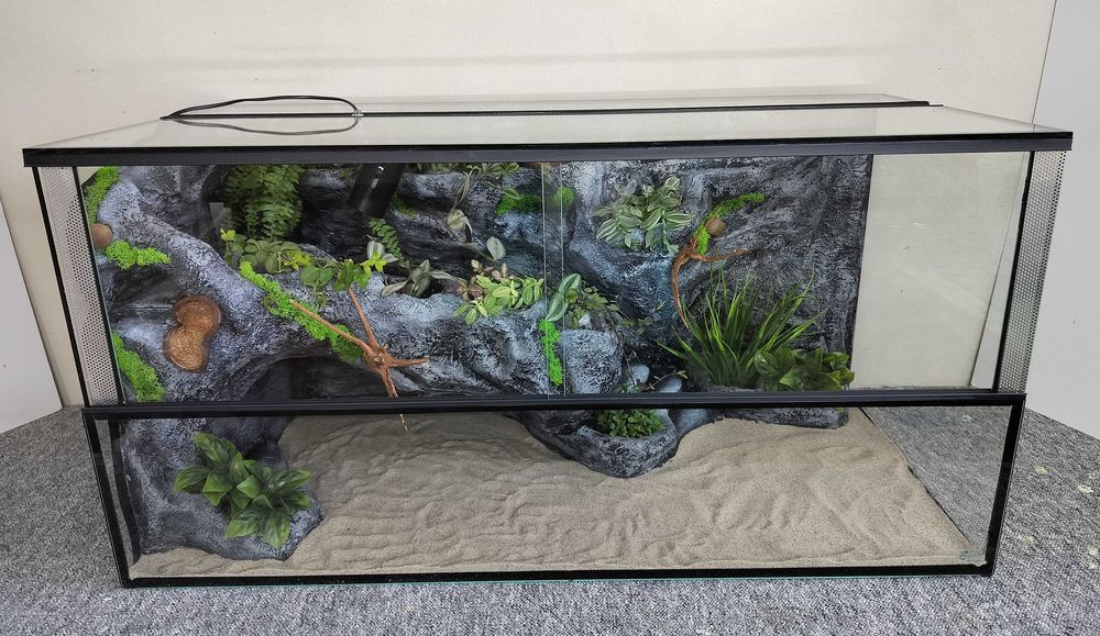 Paludarium dla żółwia wodnego z roślinami, TW10Ż2SKR, AquaWaves