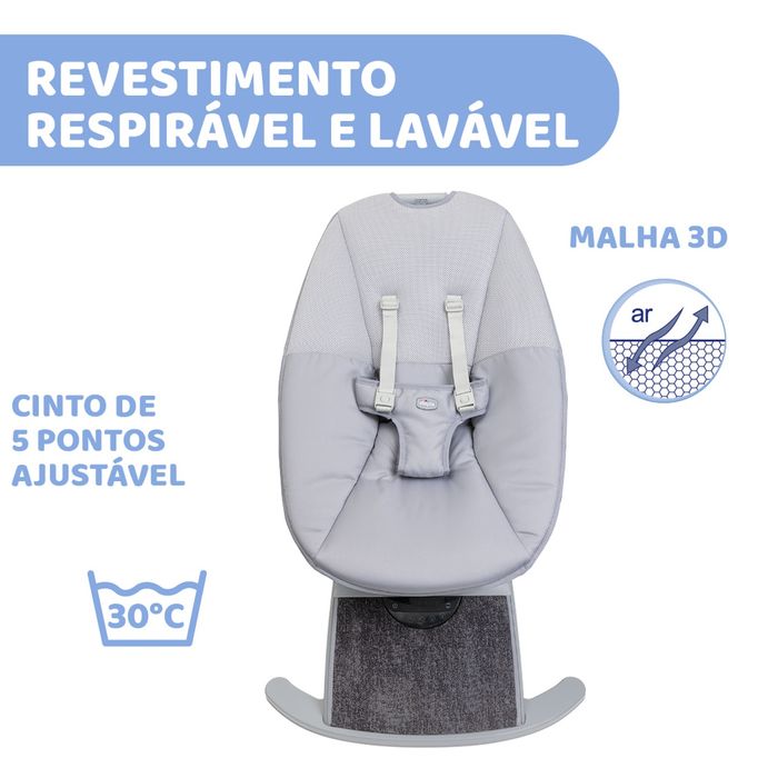 Espreguiçadeira Elétrica Chicco Comfy Wave – Excelente Estado