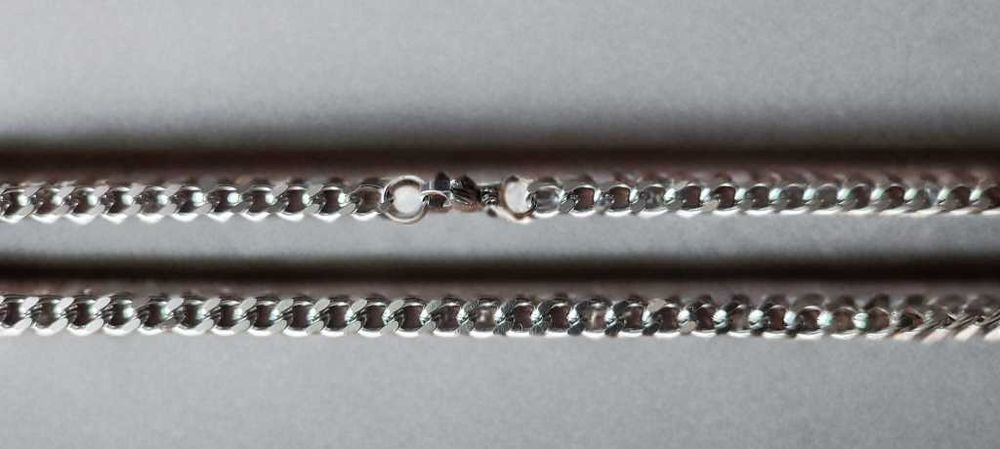 Łańcuszek męski Pancerka 60 cm stal szlachetna gruby 6 mm nowy
