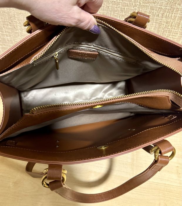 Сумка - тоут Polina & Eiterou, натуральная