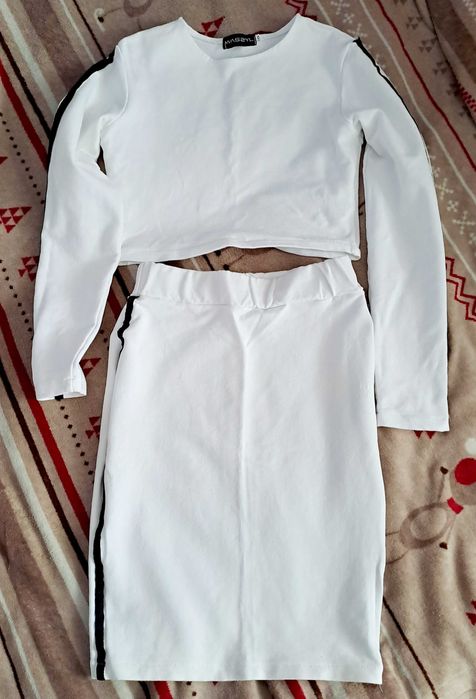 Piękny biały komplet na lato rozm. XS/S