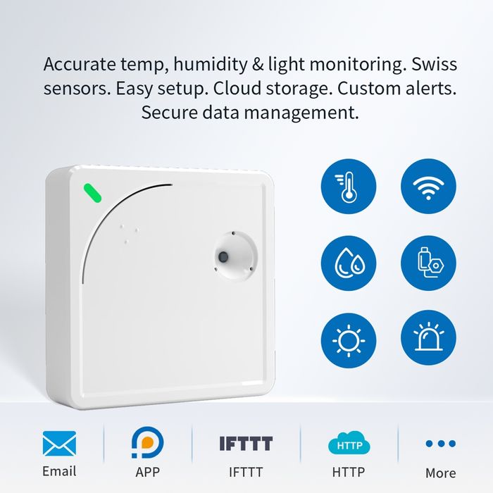 Датчик Ubibot WS1 Wi-Fi Температура/Вологість/вібрація
Датчик легкой