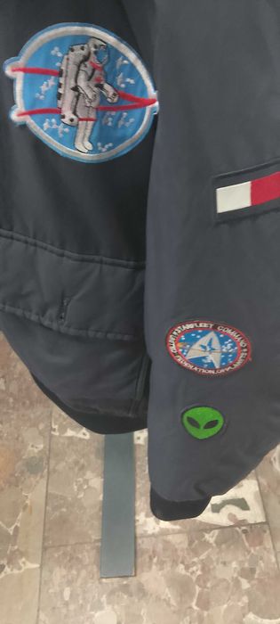 kurtka puchowa  pilotka Tommy Hiflinger XXL=pilotka -Super