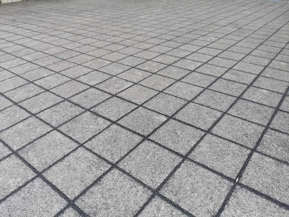 PROMOCJA ! Kostka brukowa Granitowa CZARNA cięta płomieniowana!!