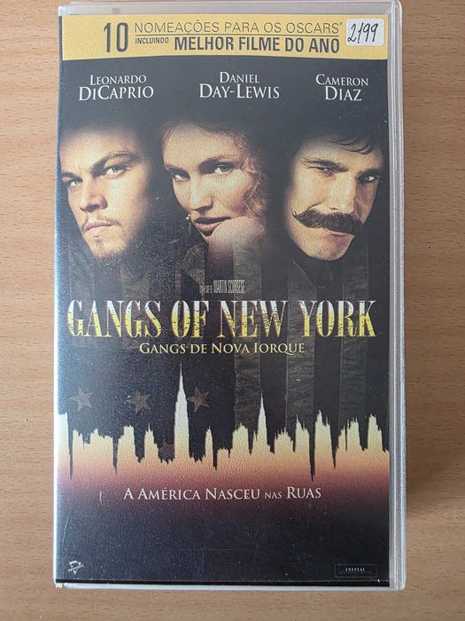 Filme em VHS "Gangs de Nova Iorque" com Leonardo DiCaprio64752384571650121