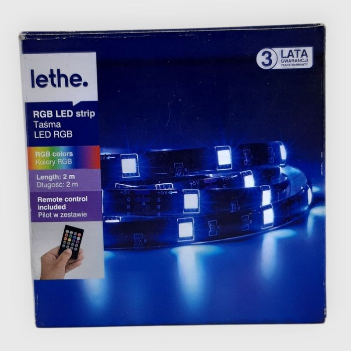Taśma LED RGB Lethe 2 m z pilotem