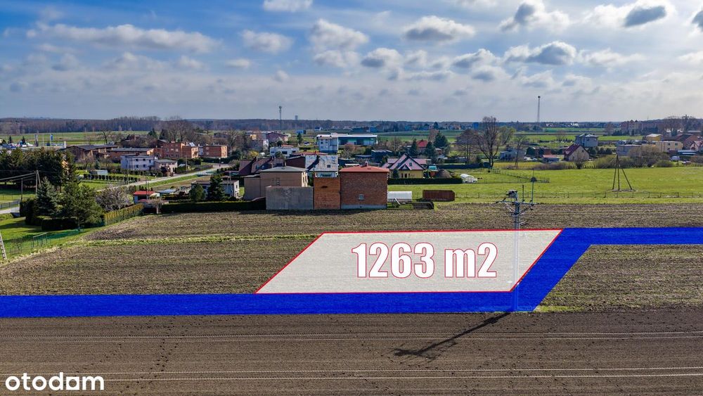 Paniówki, ul. 27 Stycznia | Działka 1263 m² | MPZP 1MN - Widok 3