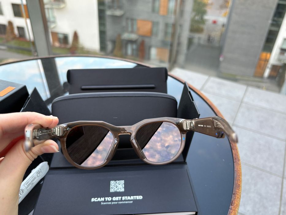 Smart okulary Oakley Meta HSTN Brown Smoke Prize Deep Water Polarized