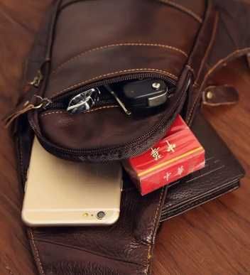 Plecak westal torba na jedno ramię skóra naturalna cielęca