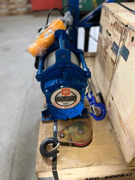 ЕЛЕКТРОЛЕБІДКА 300/600/1000кг 220В | РОЗПРОДАЖ  Лебідка електрична KCD