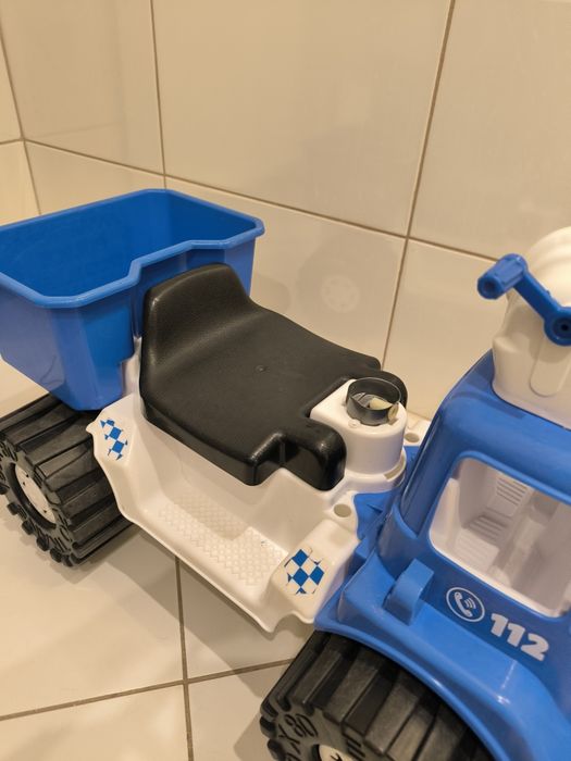 Auto policyjne zabawka, puszcza bańki