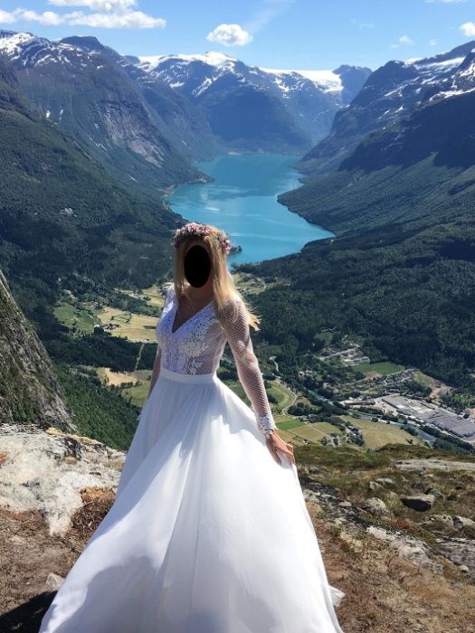 Unikatowa suknia ślubna czeka na swojego nowego nabywcę! r. 38