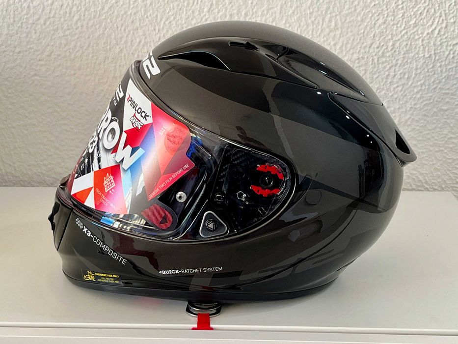 Capacete NOVO Ls2 Arrow R Carbon/Kevlar Pr.Titanio (55% DESCONTO)Tm XS