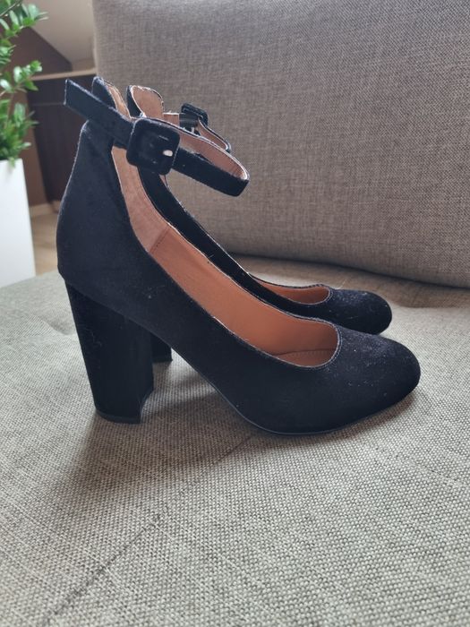 Buty damskie czarne na klocku Steve Madden