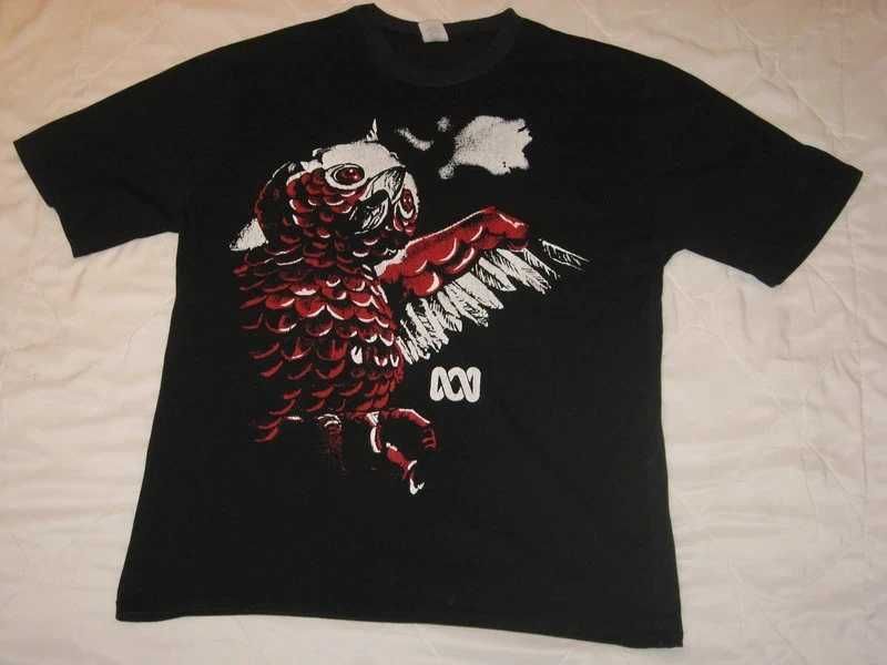 T-shirt koszulka sowa ptak zwierzę The Big Gig ABC tv retro vintage
