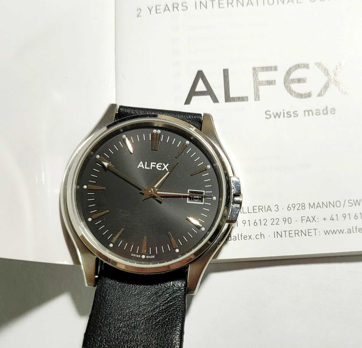 Часы Alfex 5626, Швейцария, сапфировое стекло, мужские.