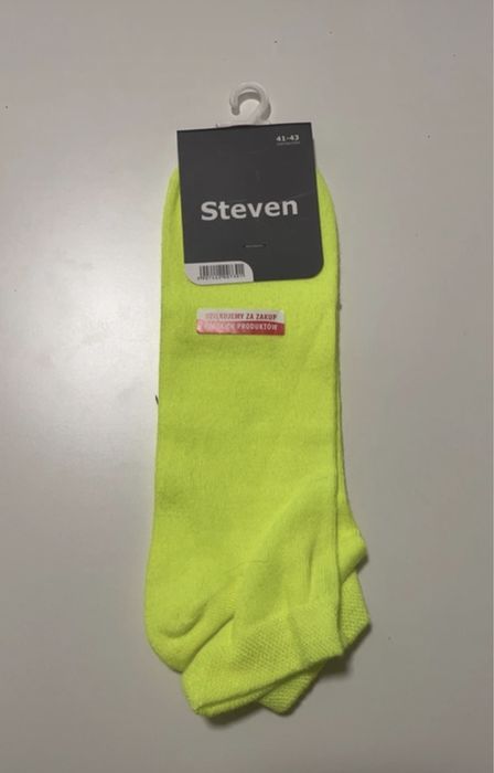 Stopki męskie żółty neonowy 41-43