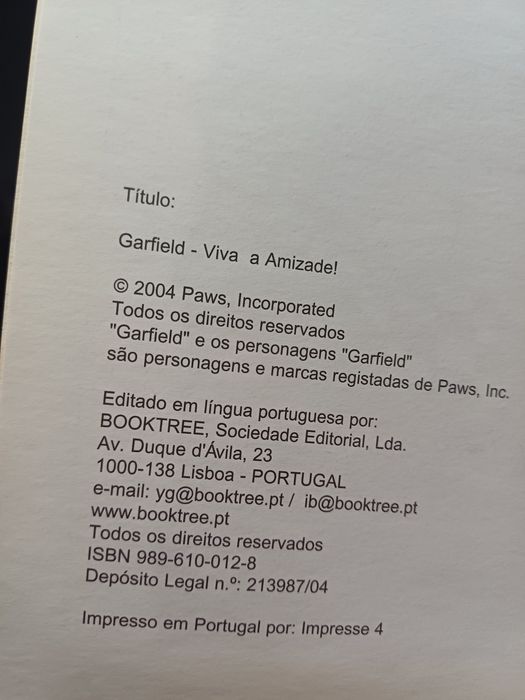 Garfield  Viva a Amizade