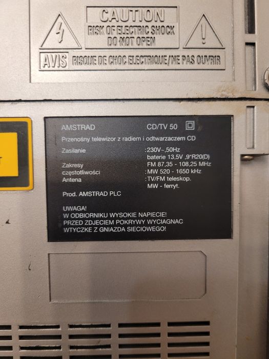 Amstrad radio CD TV 50