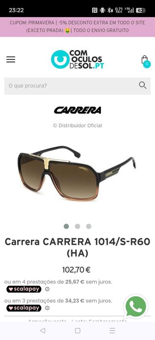 Óculos de sol Carrera