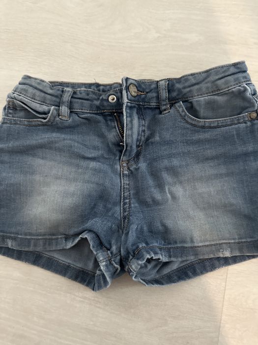 Spodenki 2x jeansowe krótkie Mayoral ,Zara 134